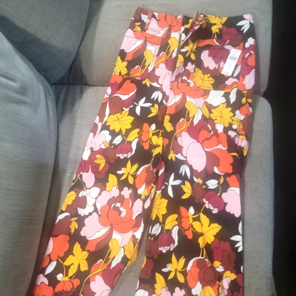 Anthropology floral  pants